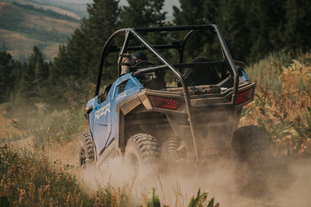 UTV in Dusty Mountains in Idaho